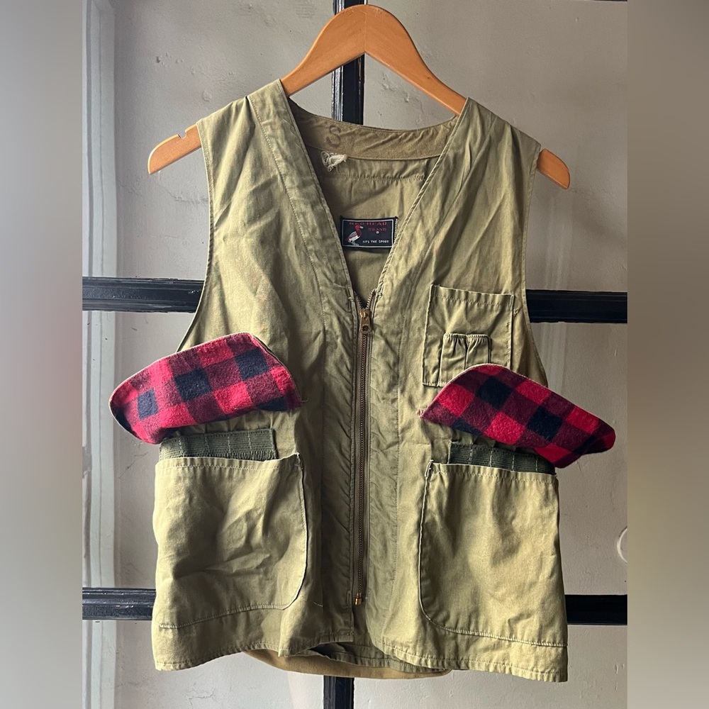 Rad Vintage 80’s 90’s Red Head Brand Hunting Cargo Vest